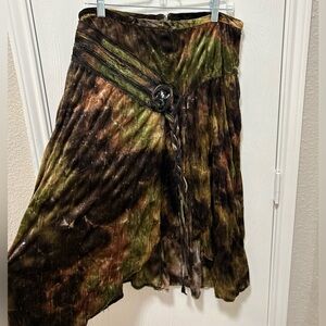 Via Vai Vintage asymmetrical y2k skirt size Medium Whimsigoth fairy grunge